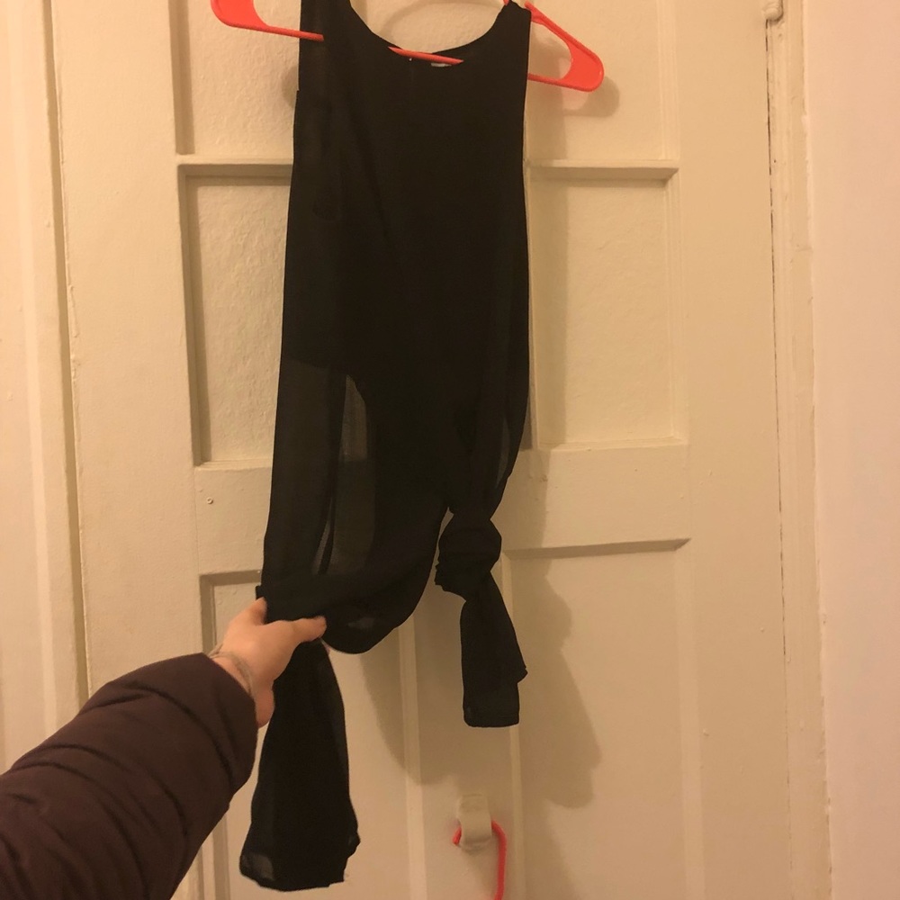 Women’s Sheer Black Top